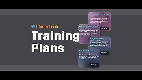 Closer Look | 8 new power-based training plans to fit your capability & schedule