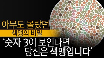 [3분컷]아무도 몰랐던 색맹에 관한 비밀! 숫자 3이 보인다면 당신은 색맹입니다!