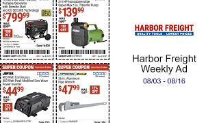 Harbor Freight Weekly Ad 08/03 - 08/16