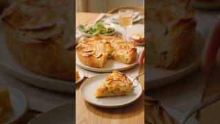 🍎🧀 Apple Cheddar Crinkle Pie! Crispy, Cheesy & Irresistibly Golden 🤤 | Unique Apple Pie Recipe #10a