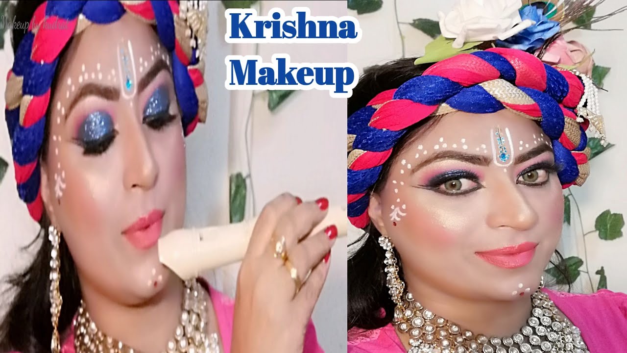 Shri Krishna Makeup Tutorial Indian Mythology Jhanki Makeup Krishna