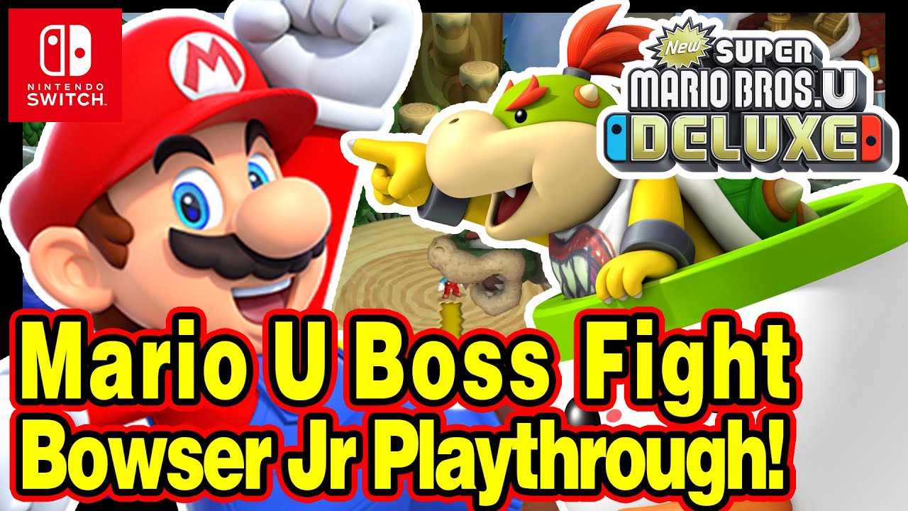 Bowser Jr Boss Fight Playthrough New SUPER MARIO BROS U DELUXE 6 bowser-jr-boss-fight-playthrough-new-super-mario-bros-u-deluxe-6