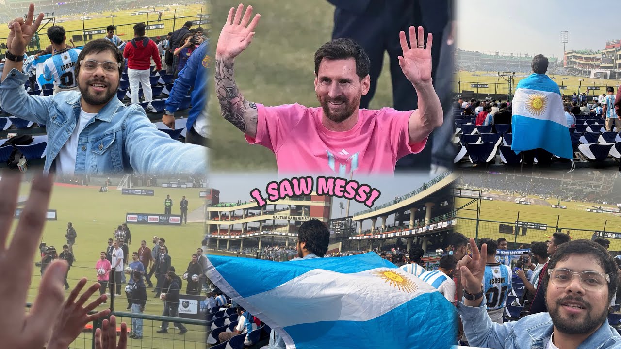 I SAW MESSI !! G.O.A.T TOUR DELHI VLOG (experience) #1