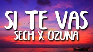 Sech, Ozuna - Si Te Vas (Letra/Lyrics) - YouTube