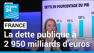 France : la dette publique à 2 950 milliards d'euros en 2022, ramenée à 111,6 % du PIB