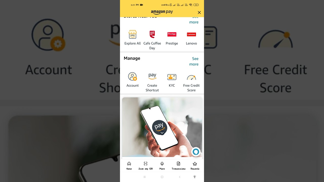how to add bank account in amazon shopping app