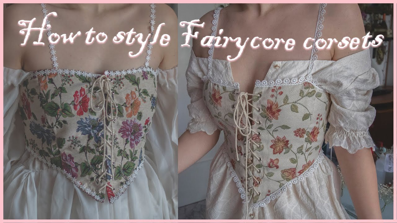 How to style Fairycore corsets // try-on spring outfit ideas 