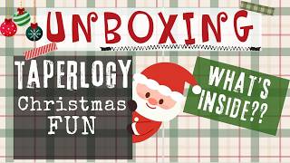 Christmas Taperlogy Unboxing @taperlogy3299  #junkjournalideas #craftideas