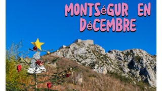 Mini rando de décembre du village de montségur jusqu'au château .