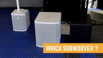 Head To Head. Which Sub Sounds Better With EV Evolve 50s…EV ELX200 18SP or RCF Sub 705 AS II ?