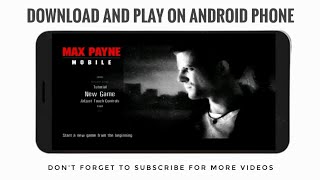 How to install Max Payne on Android phone | Max Payne | Play Max Payne on Android Phone | screenshot 1