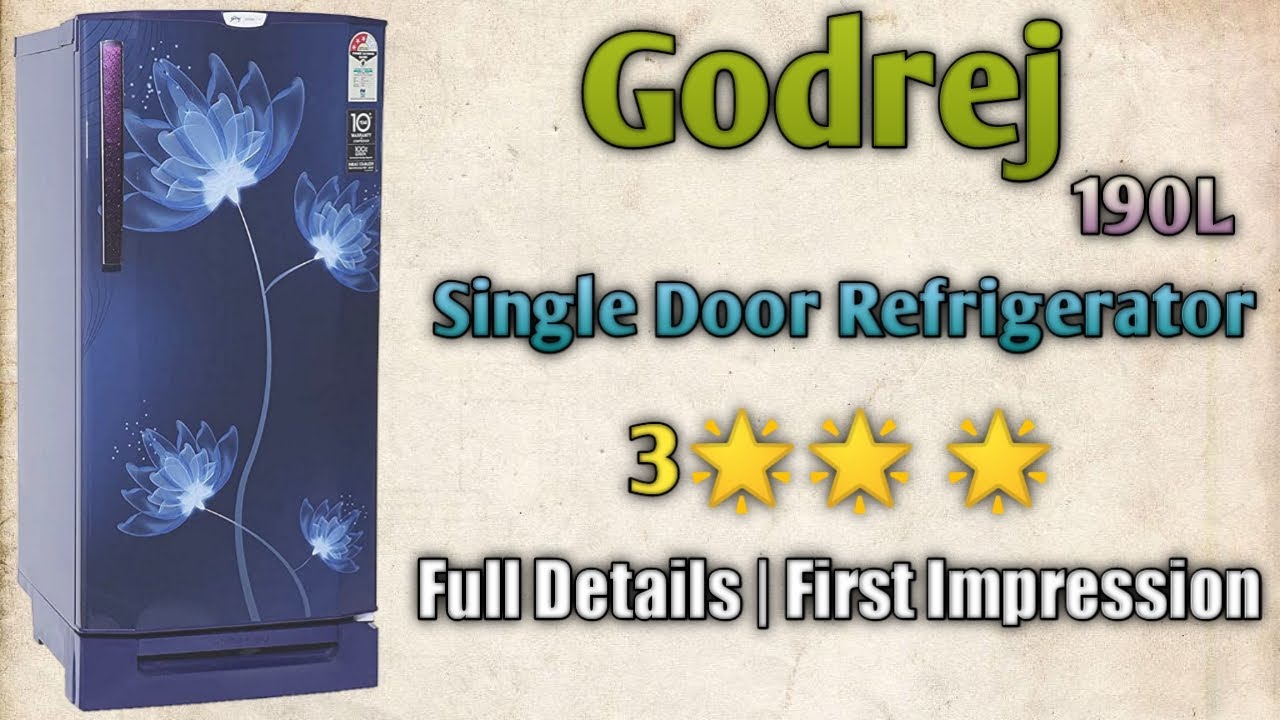 GODREJ 190L 3 🌟 🌟 🌟 Direct Cool Refrigerator Details & First Impression