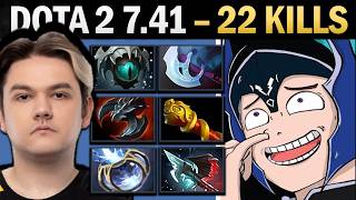 Luna Dota 2 7.41 with 22 Kills and 1000 GPM - Dota 2 Gameplay