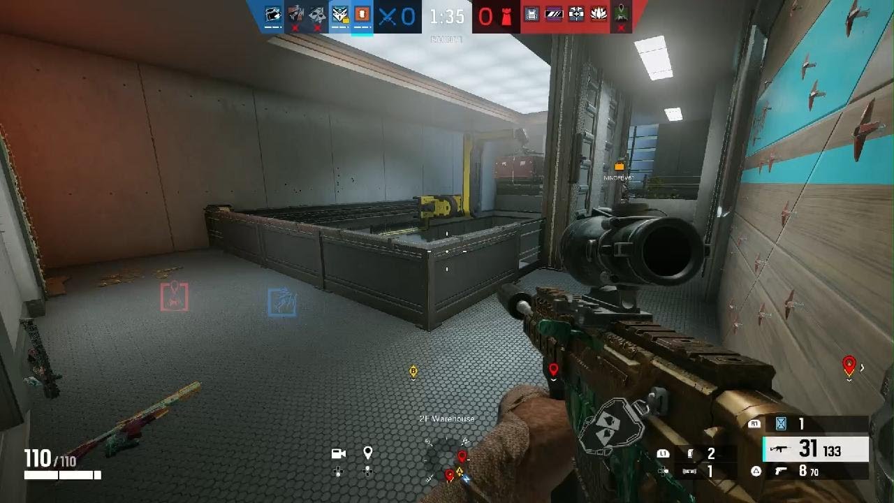 Tom Clancy's Rainbow Six Siege 1 v 4 Clutch in Labs - YouTube