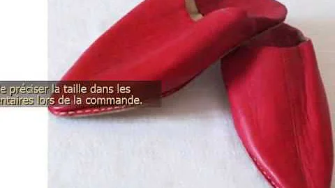 BABOUCHE MAROCAINE EN CUIR