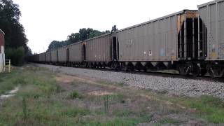 CSX empty hopper train Part 2, Piedmont, SC on the Belton sub