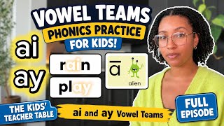 Learn to Read with AI & AY Vowel Teams! | Phonics Practice for Kids (Full Episode)