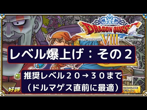 ドラクエ８ 3ds レベル上げ ドルマゲス直前まで 中盤 レベル２０ ３０ 3ds版限定の仕組みを利用 もみけんのドラゴンクエスト８ Youtube