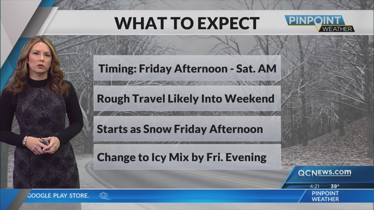 Winter storm warnings abound as snow, ice to hit Charlotte area - YouTube