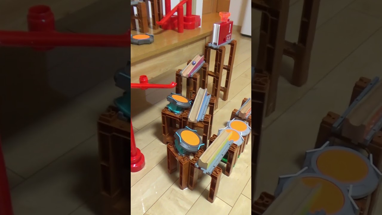 Marble Run × Jump ☆ おもちゃピタゴラ装置337 VER2（part2） #marblerun #trickshots #shorts