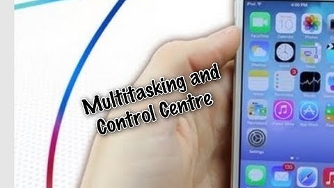 IOS 7 On The iPad: Multitasking and Control Centre