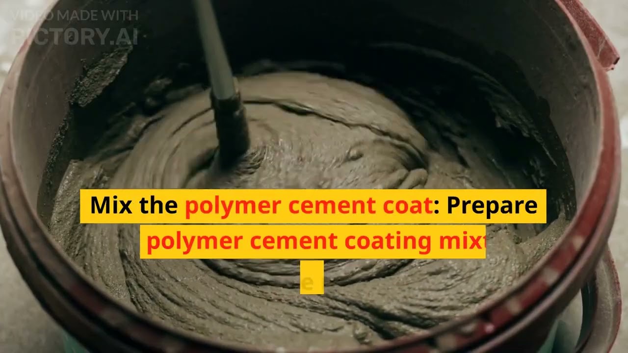 WATER PROOFING OF TOILETS USING CEMENT POLYMERS
