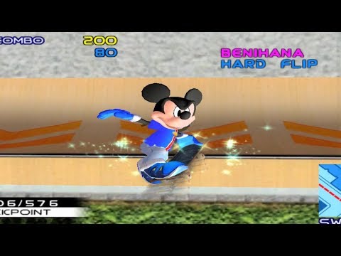 Disney Sports Skateboarding - GameCube Gameplay (720p60fps)