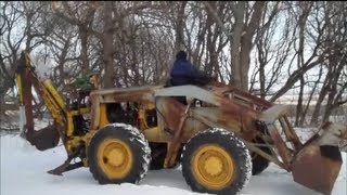 Michigan 55AG Wheel Loader with a Hopto 110 Backhoe