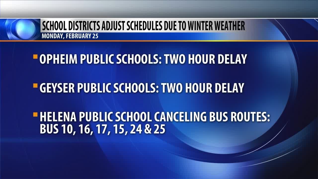 Area schools issue bus route cancellations, school delays for Monday morning