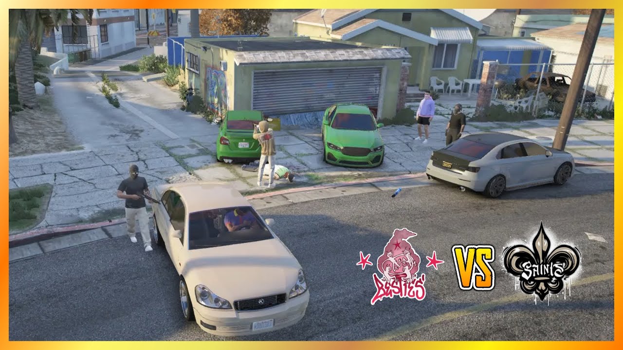 Besties Steal Saints Cars And Paint Them Green | NoPixel 4.0 GTA RP