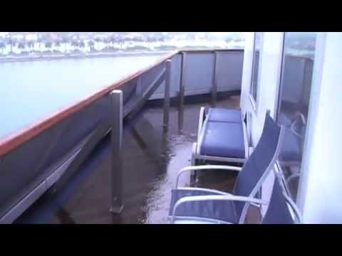 Carnival Glory cabin 8448 aft wrap balcony. - YouTube
