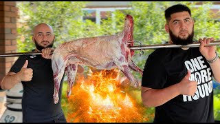 I will show you how to properly cook a ram on the Spit !!!