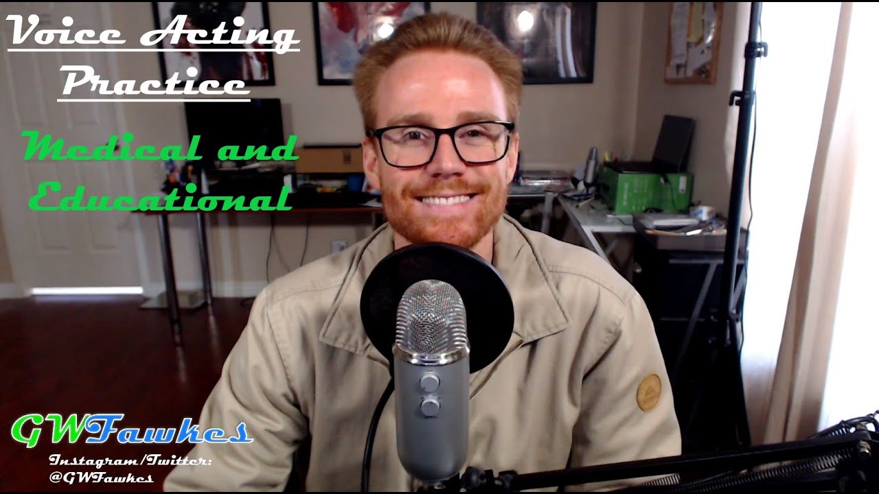 Voice Acting Practice #1 - Medical and Educational - YouTube