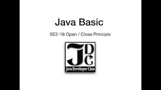 SE2-18 Open / Close Principle