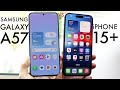 Samsung Galaxy A57 Vs iPhone 15 Plus! (Comparison) (Review)
