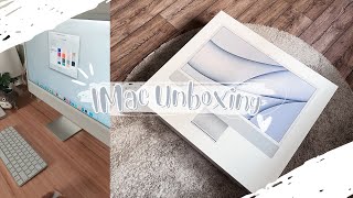 iMac Unboxing 🖥️☘️ جهاز اي ماك