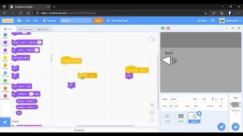 how to make a "next page" and "back" button on scratch