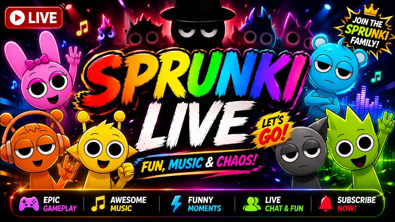 🔥 SPRUNKI LIVE 🎵 Funny Mix & Crazy Beats! | Incredibox Sprunki Live