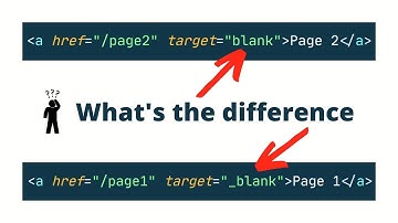 HTML Tip - target vs _target In The "a" Tag