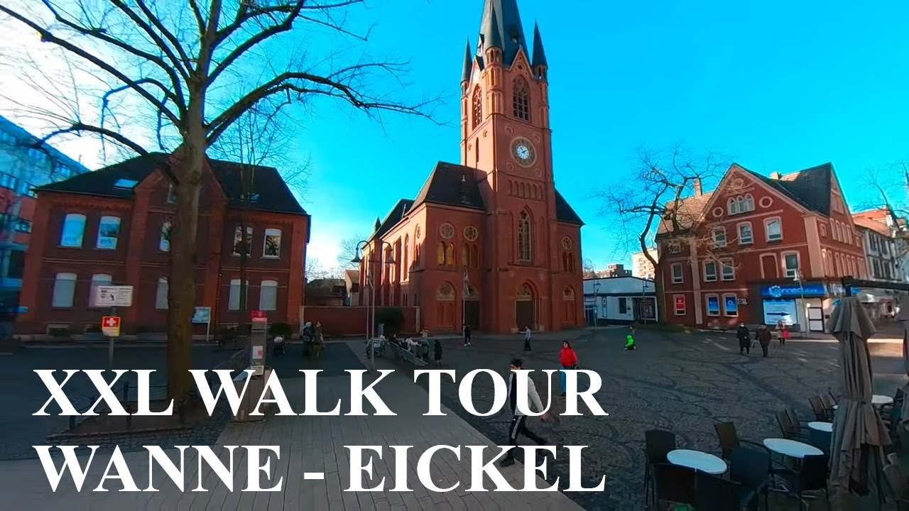 Das Ruhrgebiet zu Fuß: XXL WALK TOUR Herne Wanne- Eickel, grenzt an Bochum und Gelsenkirchen.