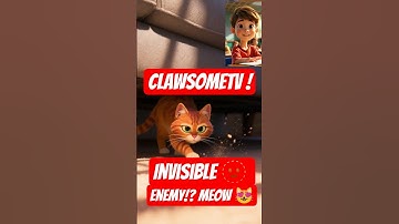 The Orange Cat vs The Invisible Enemy #cutecats #bravecat #catlovers #catshorts #catvideo #orangecat