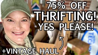 75% Off Thrifting Trip - Yes Please Better Than Goodwill Thrift With Me And Thrift Haul