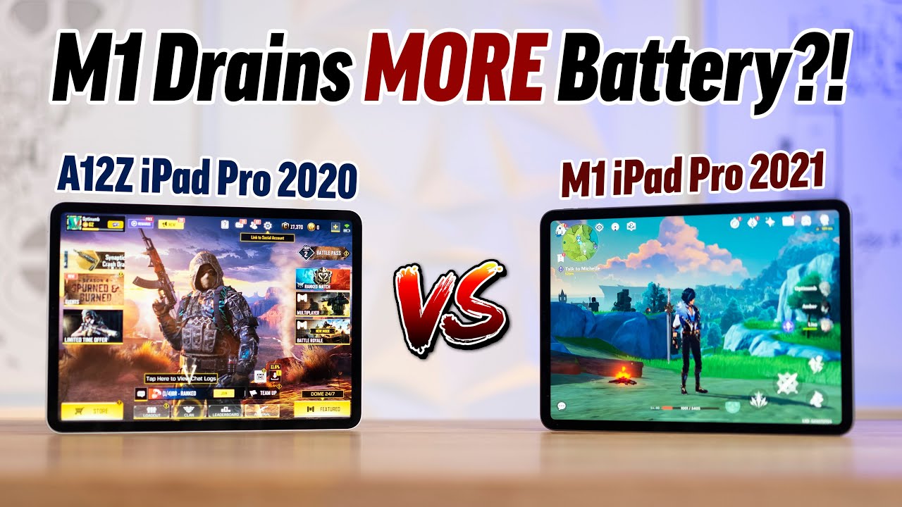 2020 vs 2021 M1 iPad Pro  Gaming   Battery Life Comparison