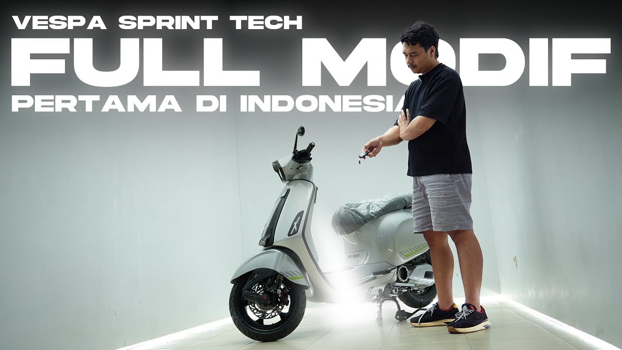 VESPA SPRINT TECH HEDON PERTAMA DI INDONESIA
