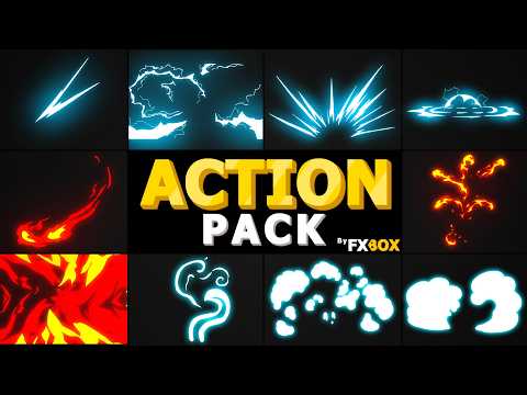Action Elements Pack (Ae, Pr, Dr) Free Animated 2D FX & Transitions