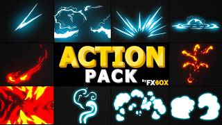 Action Elements Pack (Ae, Pr, Dr) Free Animated 2D FX & Transitions