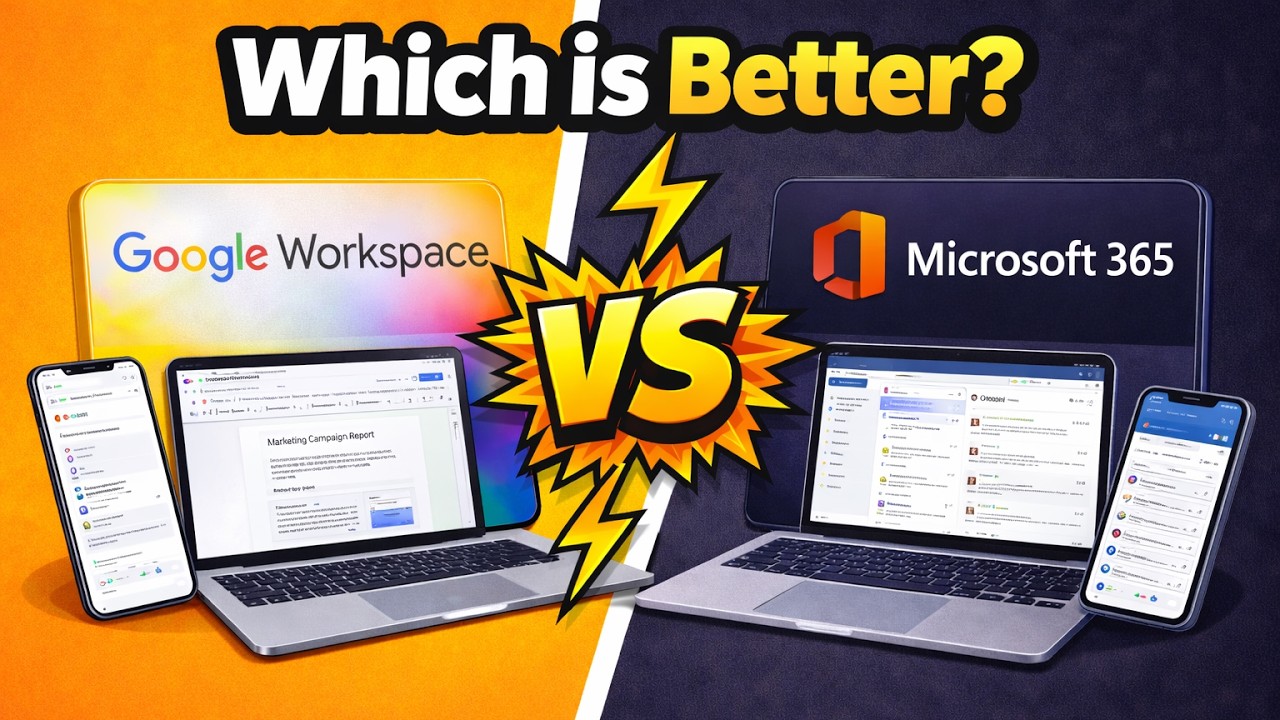 Microsoft 365 vs Google Workspace : Which is Better? (2026) - YouTube