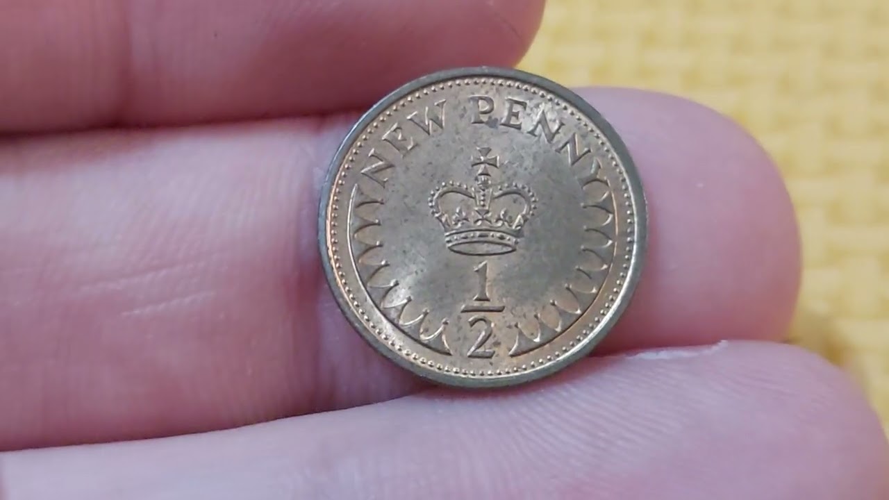 UK 1973 HALF NEW PENNY COIN VALUE + REVIEW - YouTube