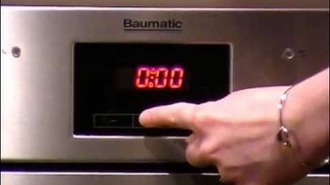 Auto Cooking Function - Start & End (3 Button Timer)