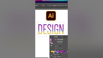 How to add Gradient colour to Text in illustrator